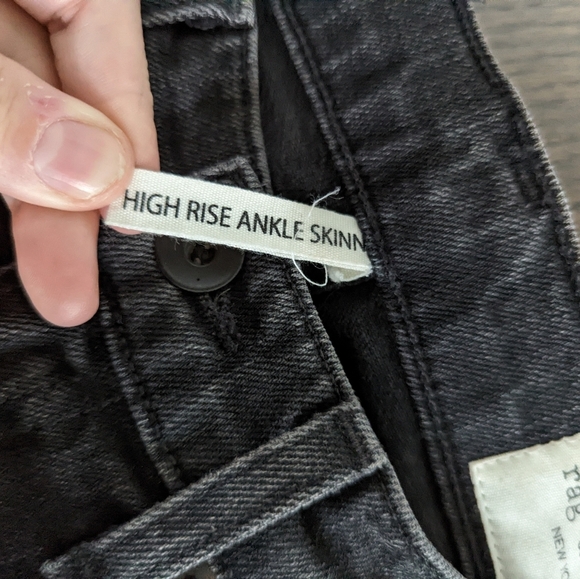 Rag and Bone High Rise Distressed Skinny - Picture 7 of 12